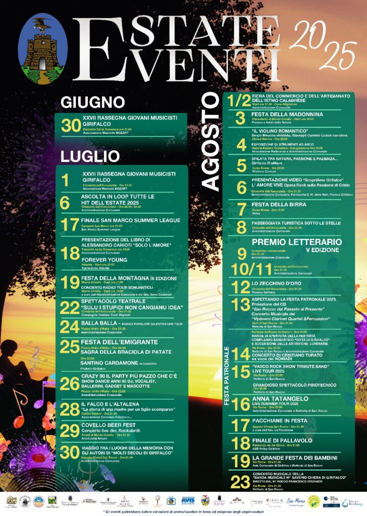 Locandina eventi